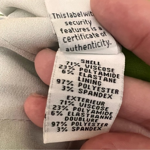 Diane Von Furstenberg Agatha Knit Suiting Green Dress Size 10 - Picture 11 of 11